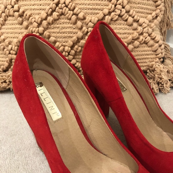 Billini red suede heels - Picture 2 of 4